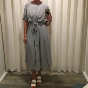Grade & Gather lavender grey midi dress